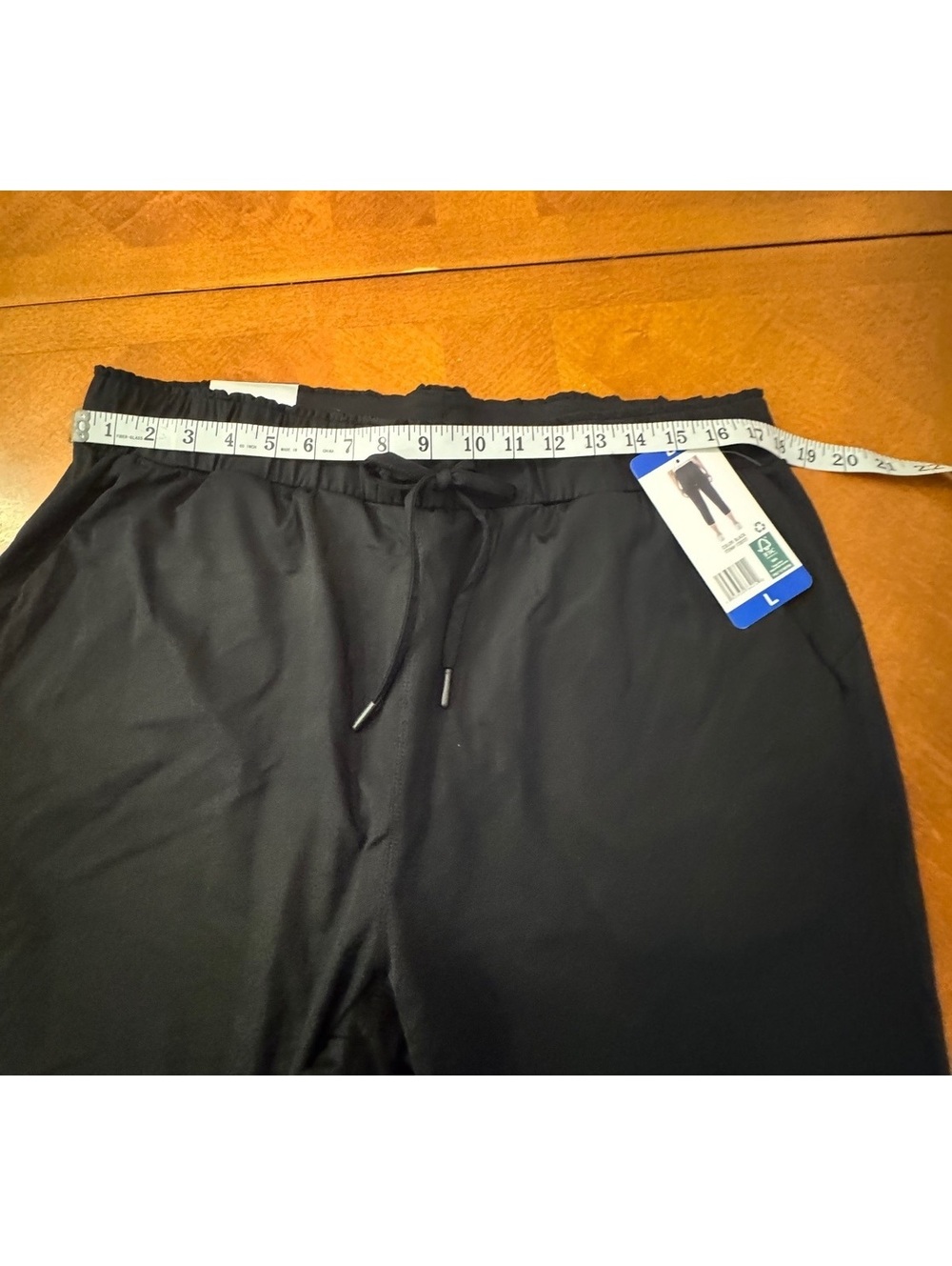 32 Degree Eco Cool Black Capri Pants Size L 3214 - Picture 3 of 6